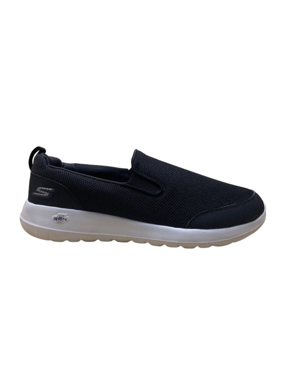 Skechers Men’s Black Mesh Air-Cooled Goga Mat Gen 5 Slip-On Shoes Size 10